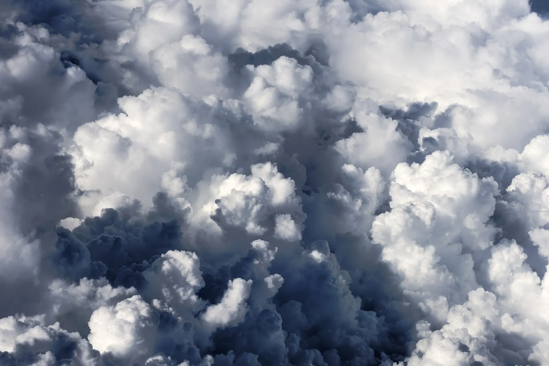 Clouds seen from above an airplane